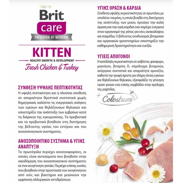 brit care kitten vetcheckstore chicken turkey